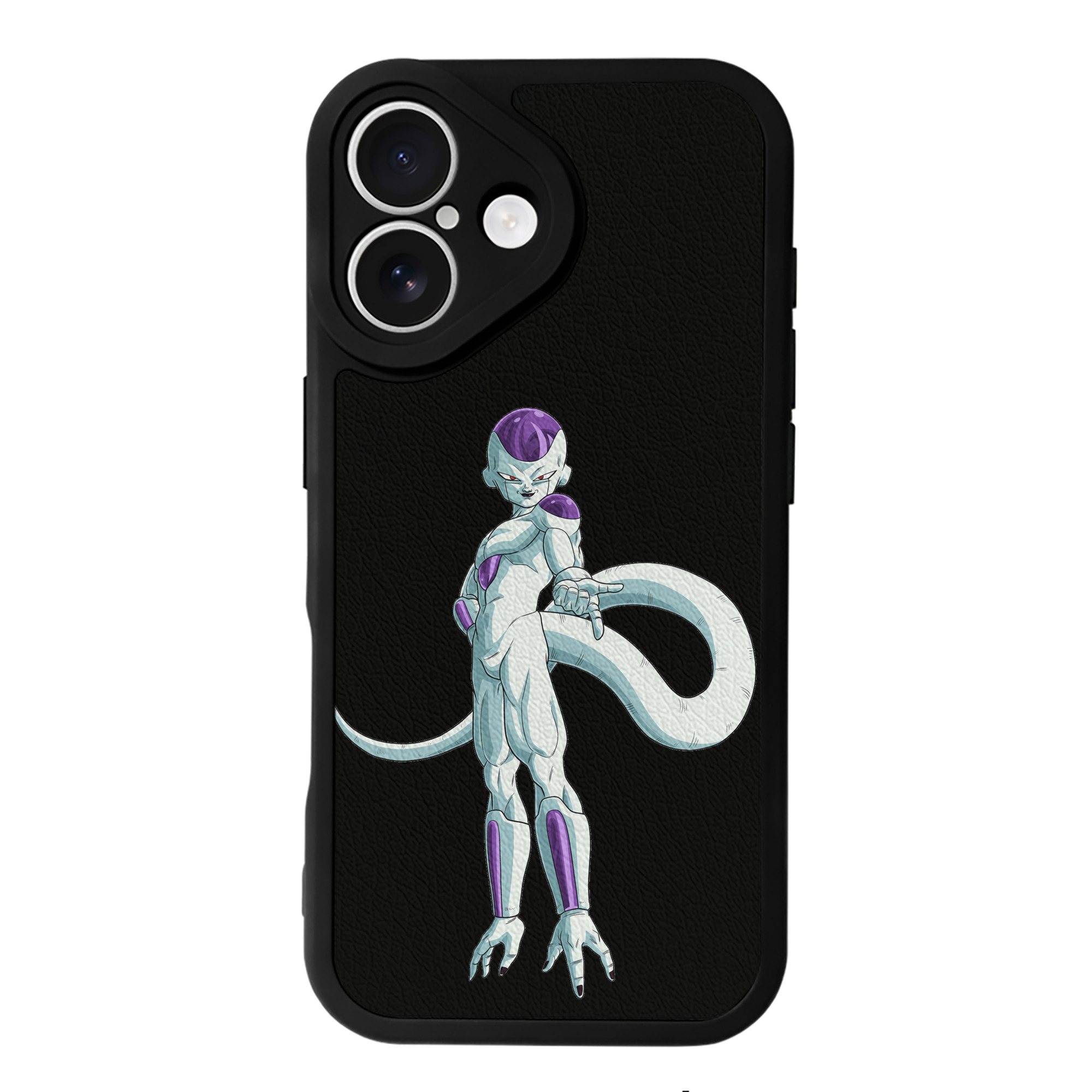 （画像用） ドラゴンボール フリーザ DRAGON BALL Frieza 【iPhone 16シリーズ対応】シリコンスマホケース（レザー調） 材質：シリコン